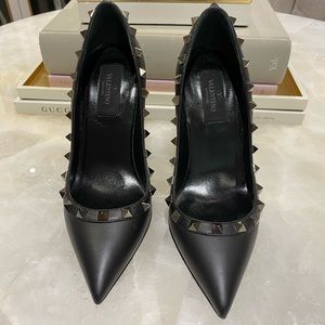 Black Valentino Rock Stud heels.